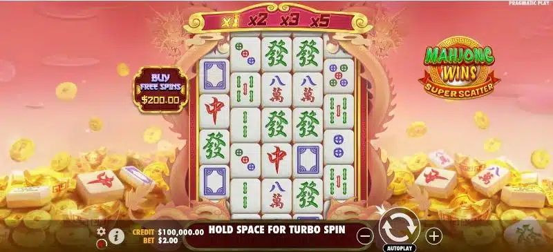 O Mahjong Road funciona com um sistema de giro automático usando configurações já prontas